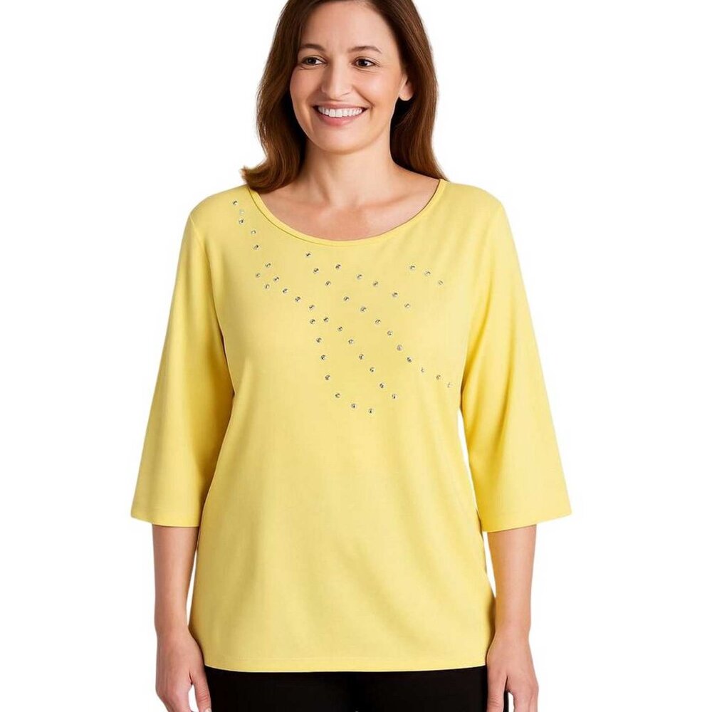 Slim Factor by Investments Top with Stud Detail MEDIUM (6767)